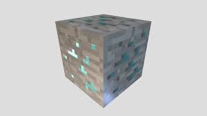 Diamond ore can be mined using an iron pickaxe or stronger. Minecraft Diamond Ore Download Free 3d Model By Impface Impface A43e145