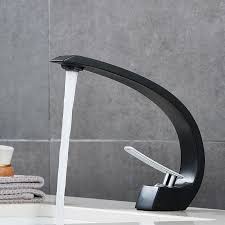 Voir plus d'idées sur le thème mitigeur, mitigeur douchette, douchette. Auralum Top Design Robinet De Lavabo Cascade Mitigeur En Laiton Chrome Pour Salle De Bain Couleur Noir Nvt604 N
