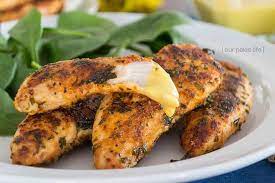 Once heated, place pan on stove and add a dash of olive oil into pan. Pan Fried Chicken Tenders Dairy And Gluten Free Easy Paleo Recipe