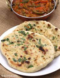 Garlic Naan Recipe With Tava On Stove Top Without Tandoor Recipe Indian Food Recipes Recipes Garlic Naan