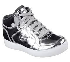 The Future Of Light Up Footwear Arrives With The Skechers S Lights Energy Lights Eliptic Shoe Shiny Patent Finish Synth Skechers High Top Sneakers Sneakers