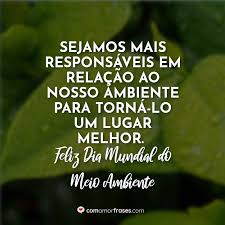 A política nacional do meio ambiente e dos recursos hídricos; Sejamos Mais Responsaveis Em Relacao Ao Nosso Ambiente Para Torna Lo Um Lugar Melhor Feliz Dia Mundial Do Meio Ambiente Com Amor Frases