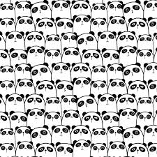 Black And White Panda Wallpaper Cute Panda Pattern Background Background Patterns Vector Background Pattern Cute Panda Wallpaper