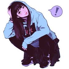 Image about grunge in by on we. Anime Girl Aesthetic Anime Girl Transparent