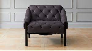 Abruzzo Black Leather Tufted Chair Reviews Cb2 Tufted Chair Chair Modern Accent Chair