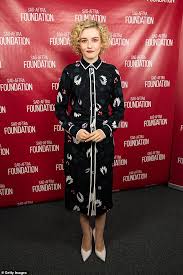 Julia garner, maisie williams among. Ozark Star Julia Garner Dons A Chic Tulip Patterned Dress At A Screening Event In Los Angeles Daily Mail Online