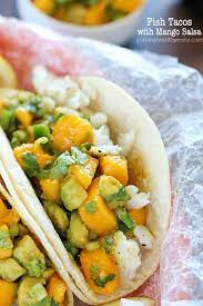 Five (5) minutes and taco time. Fish Tacos With Mango Salsa Yummy Healthy Easy