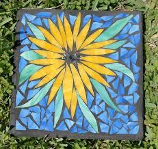 Garden Mosaic Stepping Stone Mosaic Garden Art Mosaic Stepping Stone Mosaic Art