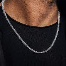 Layer a choker with pendant necklace or a dainty necklace for a trendy vibe. 3mm Tennis Necklace In White Gold Helloice Bijoux