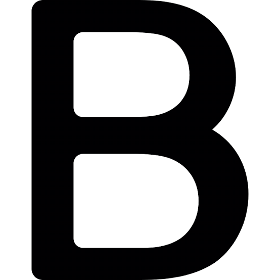 B Letter Vector SVG Icon - SVG Repo