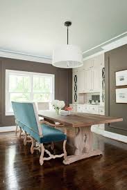 Taupe Walls Contemporary Dining Room Terracotta Properties Dining Room Bench Seating Dining Room Remodel Dining Room Contemporary