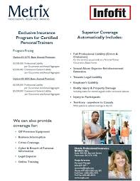Next gives you access to general and professional liability coverage designed specifically for those in the fitness industry. Personal Trainer Insurance Coverage Infofit