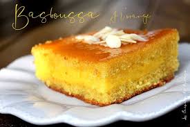 Basboussa A La Creme D Orange Gateau Namoura Recette Basboussa Recette Basboussa Creme Pour Gateau