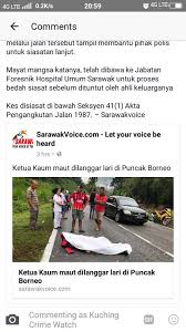 Mahkamah membenarkan tertuduh diikat jamin rm4,000 dan menetapkan kes disebut semula 13 ogos ini. Kuching Crime Watch Sessi Mburu Langgar Lari Jika Ada Saksi Sila Tampil Looking For Witness Of Hit And Run Near Puncak Borneo Ketua Kaum Maut Dilanggar Lari Di Puncak Borneo