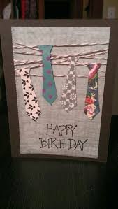 Happy Birthday Card For Father Handmade Classic Dad Ties On This Classic Handmade Card Handmade Birthdaycard Handmadecard Birth Birthday Cards Diy Homemade Birthday Cards Handmade Birthday Cards