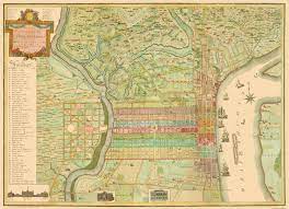 Old Maps Of Philadelphia Old City Map Of Philadelphia Pennsylvania - Varle 1802 - Maps Of The Past