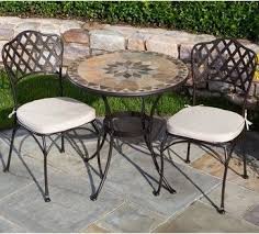 Mosaic Bistro Table Sets Dame Marble Mosaic Bistro Set Modern Dining Tables By Hayneedl Bistro Table Outdoor Bistro Chairs Outdoor Bistro Table Set