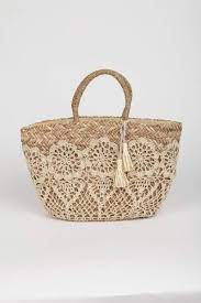 Pratique pour ranger les magazines, serviette de plage, lunette, soyer au top pour la saison estivale ! Dentelle Sacs Artisanaux Sac Fait Main Panier Paille