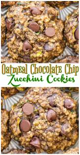 Oatmeal Chocolate Chip Zucchini Cookies Recipe Image Thegoldlininggirl Com Pin 1 Zucchini Recipes Dessert Oatmeal Cookies Chewy Zucchini Chocolate Chip Cookies