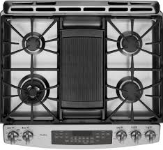 These griddle accessories are made from quality and accessible material. Ge Pgs920sefss 30 Inch Slide In Gas Range With Gas Convection Self Clean Reversible Grill Griddle 5 6 Cs Ft Oven Capacity Tri Ring Burner Continuous Grates 5 Sealed Burners Simmer Burner Warming Drawer Star K Sabbath Mode