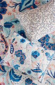 Maybe you would like to learn more about one of these? Anthropologie Santorini Blue Floral Pillow Shams