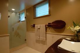 Such ideas are suitable for storing towels. Hale Aina By The Sea Tropical Bathroom Hawaii By Archipelago Hawaii Luxury Home Designs Houzz