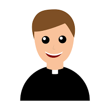 Priester Pictogram In Cartoon Stijl Geïsoleerd Op Witte Achtergrond.  Begrafenis Ceremonie Symbool Stock Vector Illustratie. Royalty vrije SVG,  Cliparts, Vectoren, en Stock Illustratie. Image 70510097