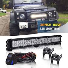 28 Inch 180w Led Light Bar Atv Gmc Work Lamp Spot Flood Combo For Suv