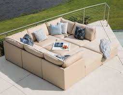 This modular sofa is 85 inches wide, and its chaise is 61 inches long. Colson Outdoor Sectional Made To Order Sofas And Sectionals