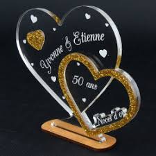 Les noces de diamant de deux couples de payrinols. Trophee Plexi A Personnaliser Anniversaire De Mariage