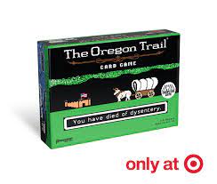 Box has been opened, but cards still sealed nothing used The Oregon Trail Card Game Pressman Toy Pressman Toy