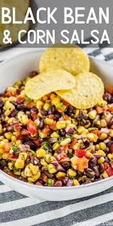 Black Bean And Corn Salsa Recipe Black Bean And Corn Salsa Recipe In 2020 Homemade Salsa Recipe Black Bean Corn Salsa Corn Bean Salsa