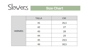 Hermes Oran Sandal Size Chart Www Bedowntowndaytona Com