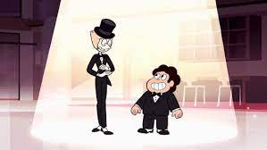I M Just Saying Perfectly Looped Gif Of Pearl And Steven Doing Tap Steven Universe Steven Steven Universe Drawing