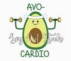 Avo Cardio SVG, Avocado Svg, Gym T-shirt Design, Funny Fitness ...