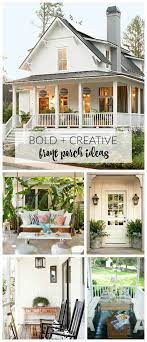 Short railings have more fun! 10 Fun Fabulous Front Porch Ideas City Farmhouse Haus Dekoration Veranda Veranda Dekorieren