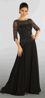 Sale Black Beaded Mother Of Bride Or Groom Full Length Gown In Large Sal Mother Of Groom Dresses Formal Dresses For Weddings Mother Of The Bride Dresses Long