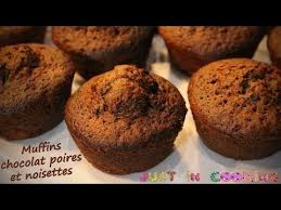 Recette De Muffins Chocolat Poires Et Noisettes Youtube