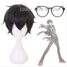 Persona 5 Hero Kyoya Hibari Rin Okumura Houtarou Black Short Cosplay Wig  black glasses mask cos prop One Size Wig with Glasses : Amazon.nl: Beauty