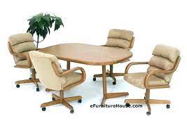 See it in your space. Kitchen Chairs Wheels Rolling Dining Room Casters Swivel House N Decor