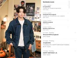 The latest tweets from soo choi (@choi_bts2). ð™‚ð™¤ð™¡ð™™ð™šð™£ ð™…ð™ªð™£ð™œð™ ð™¤ð™¤ð™  ð™ð™£ð™žð™¤ð™£ On Twitter Worldwide Trends 1 00 Am Jungkook Occupies The Top 7 Worldwide Trends On His Birthday Celebration 1 Jungkookday 2 Happybirthdayjungkook 3 Stillwithjungkook 4 Goldenjungkooktime 5