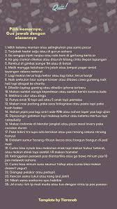 Ia tumbuh di keluarga di mana orangtuanya beda agama, ayahnya nasrani dan ibunya muslim. 32 Tanya Ideas Kutipan Instagram Lucu Kuis Permainan Pertanyaan