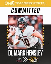 NIU transfer DL Mark Hensley has committed to Missouri, ESPN reports🐯