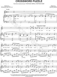 With a wide range of crossword books at unbeatable prices, you won't be disappointed. Crossword Puzzle From Starting Now Starting Here Sheet Music In C Major Transposable Download Print Sku Mn0188160