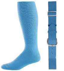 Light Blue Baseball Socks Belt Combo 1 Pair Of Socks 1 Belt Joe S Socks Fast Shipping And The Best Prices