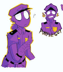 Decorate your laptops, water bottles, notebooks and windows. Purple Guy Sad Fnaf Fanart Wibu Fan Art