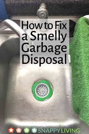 How To Fix A Smelly Garbage Disposal Snappy Living Garbage Disposal Garbage Disposal Odor Garbage Disposal Cleaner