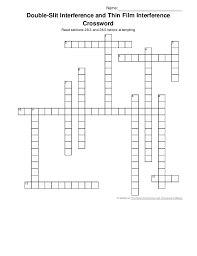 We did not find results for: Double Slit Interference And Thin Film Interference Crossword