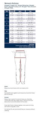 Jeans Sizing Conversion Online Charts Collection