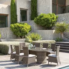 table de jardin ovale moorea naturae table de jardin jardins chaise de jardin